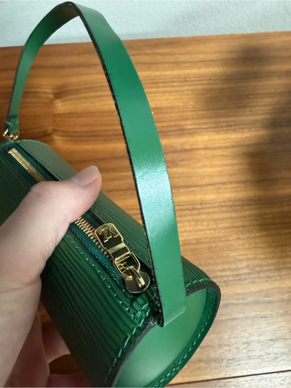 Louis Vuitton Green Epi Leather Mini Papillion Bag Vintage